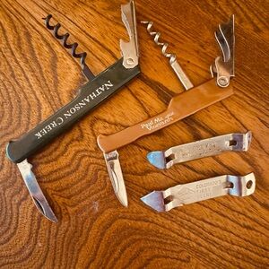 4 PC Vintage Wine & Beer Openers